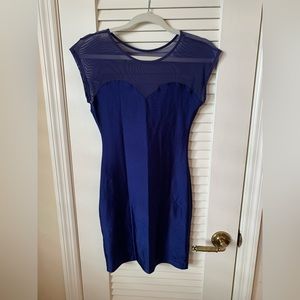 Navy Fitted cocktail dress